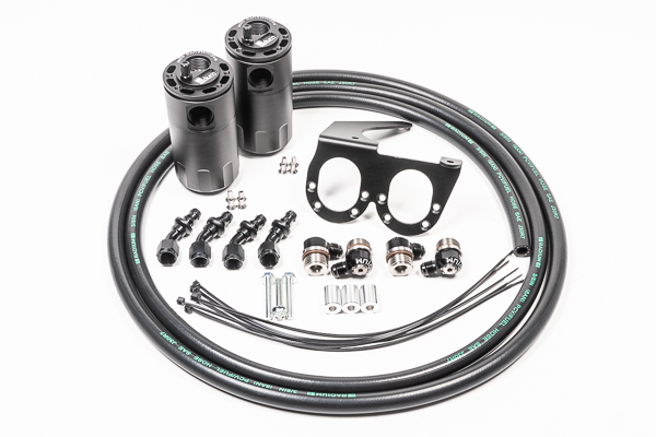 Radium Engineering — Radium Engineering Nissan R35 GT-R Dual Catch Can Kit CCV Fluid Lock - view 3